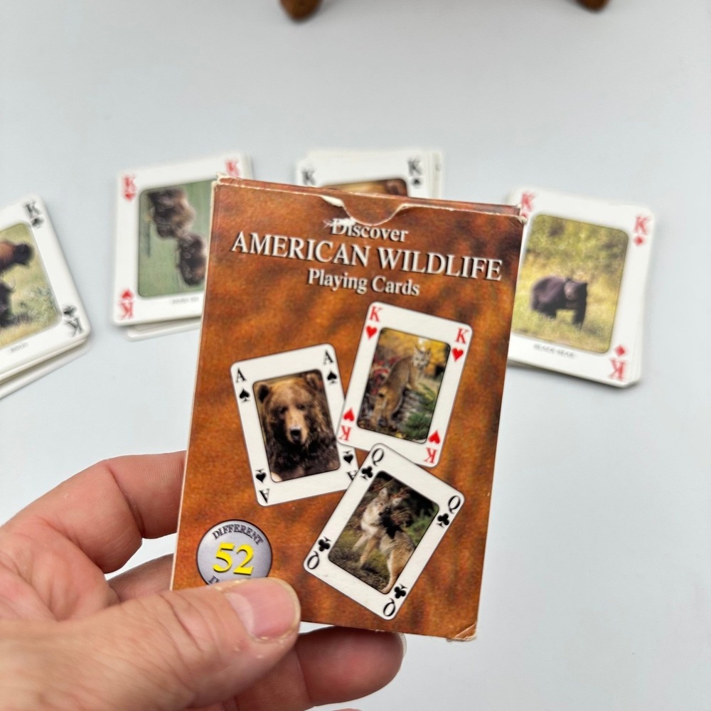 Discover American Wildlife Playing Cards 52 Different Animal Images Poker Deck - Picture 2 of 6